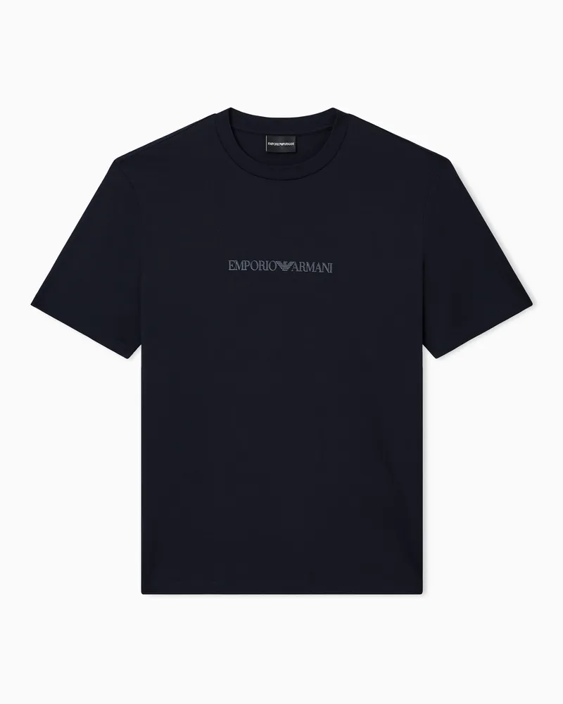 Emporio Armani Regular Fit T-Shirts Marineblau