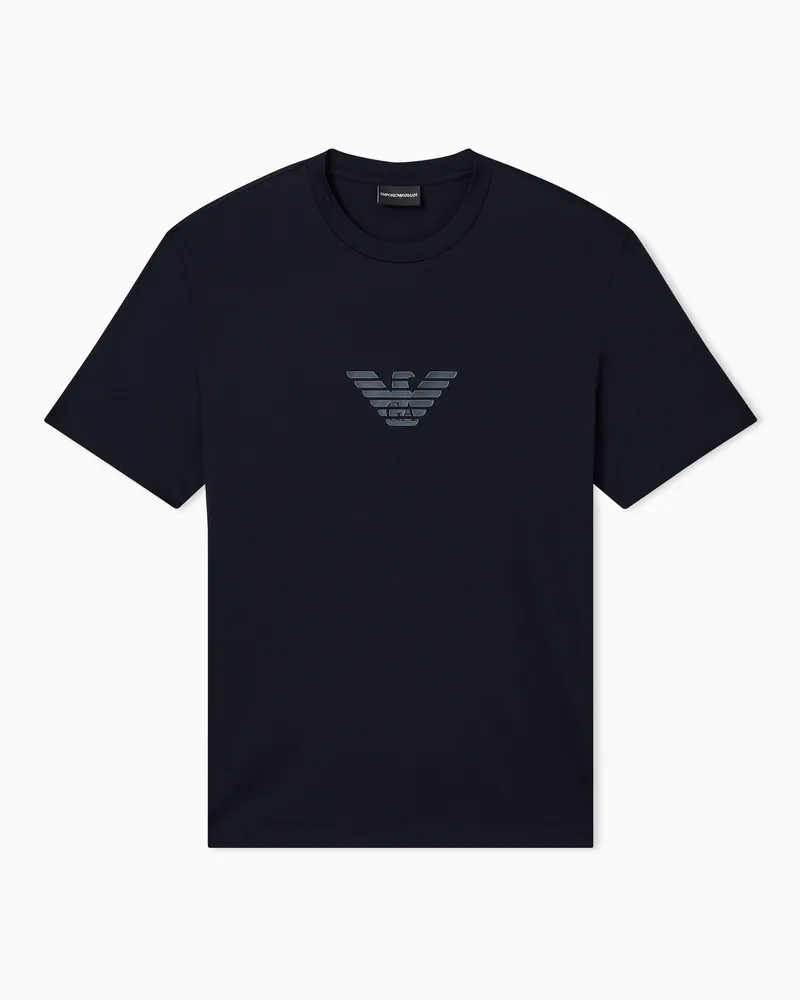 Emporio Armani Regular Fit T-Shirts Marineblau