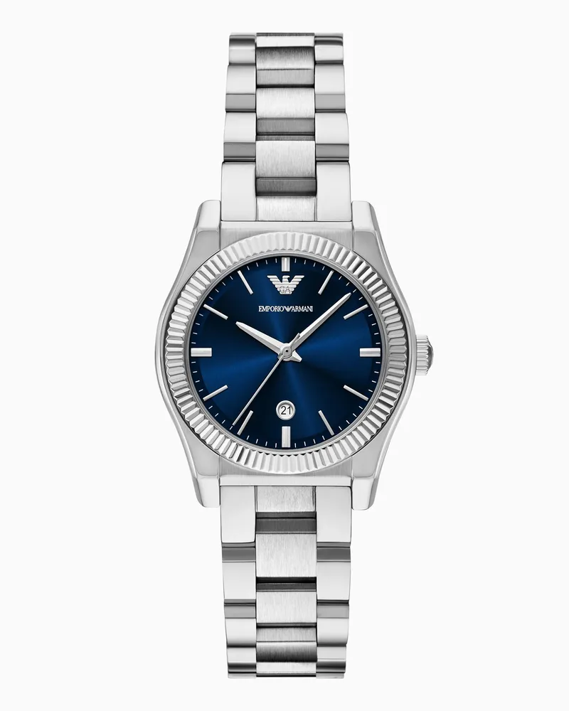 Emporio Armani Dreizeigeruhr mit Armband aus Edelstahl Mehrfarbig