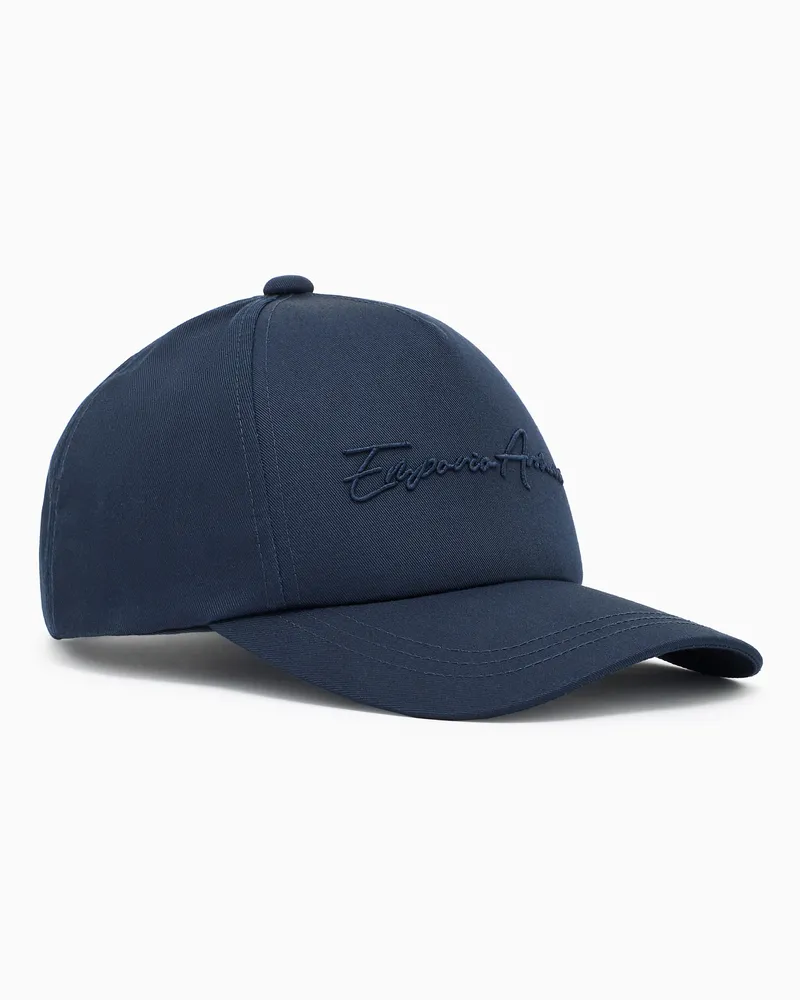 Emporio Armani Baseballcap mit „“-Stickerei Marineblau