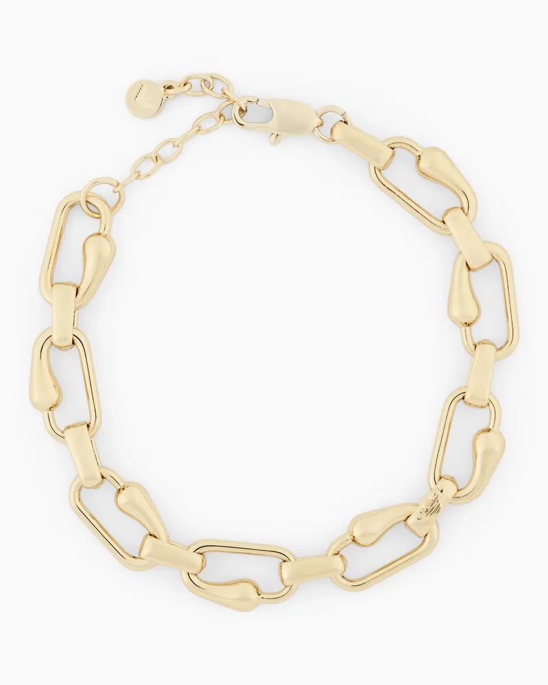 Emporio Armani Armband aus goldfarbenem Messing Mehrfarbig
