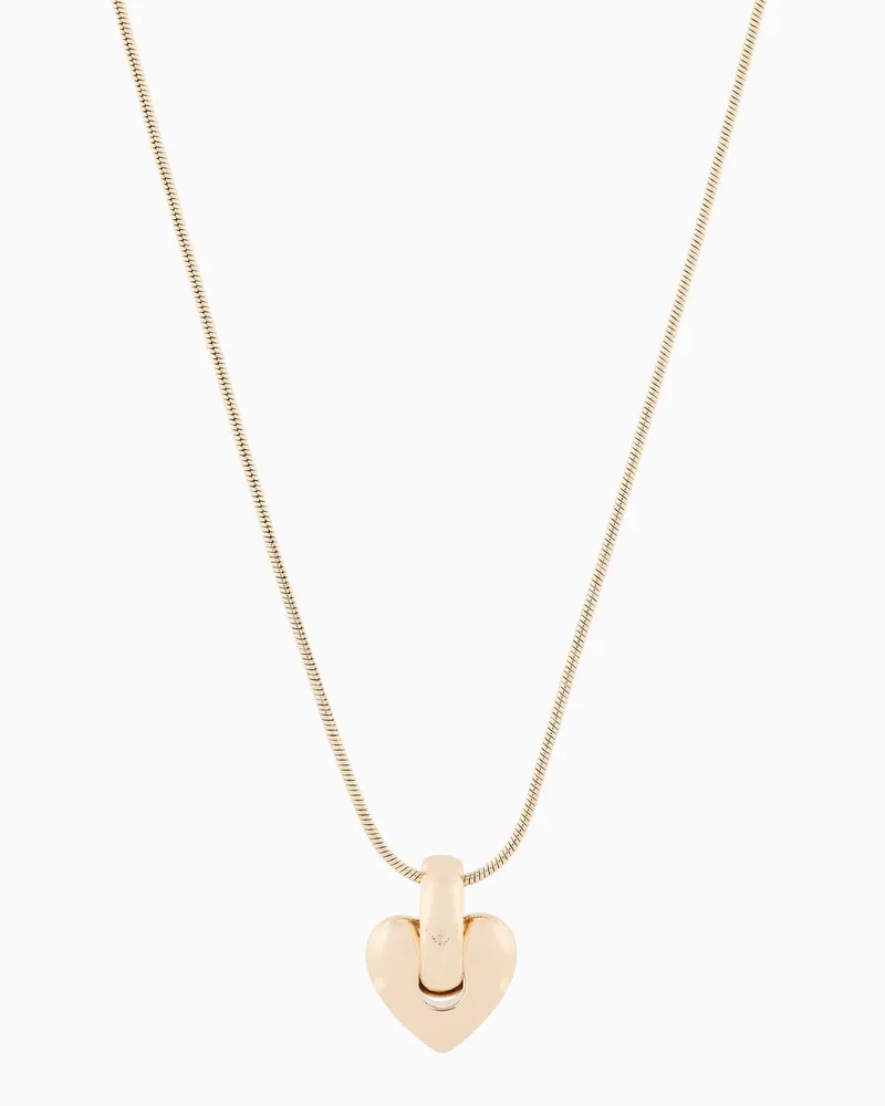 Emporio Armani Kette mit Anhänger aus Goldmessing Mehrfarbig