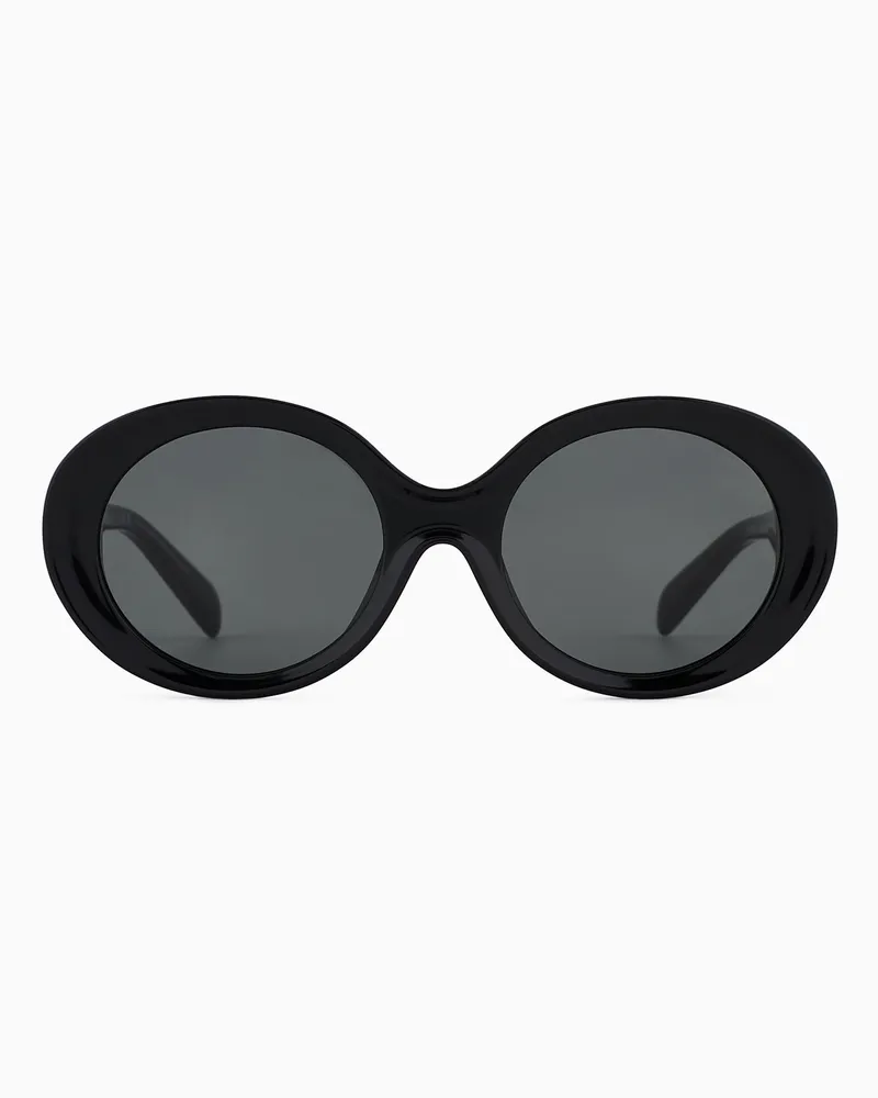 Emporio Armani Sonnenbrille für Damen mit ovaler Form Schwarz