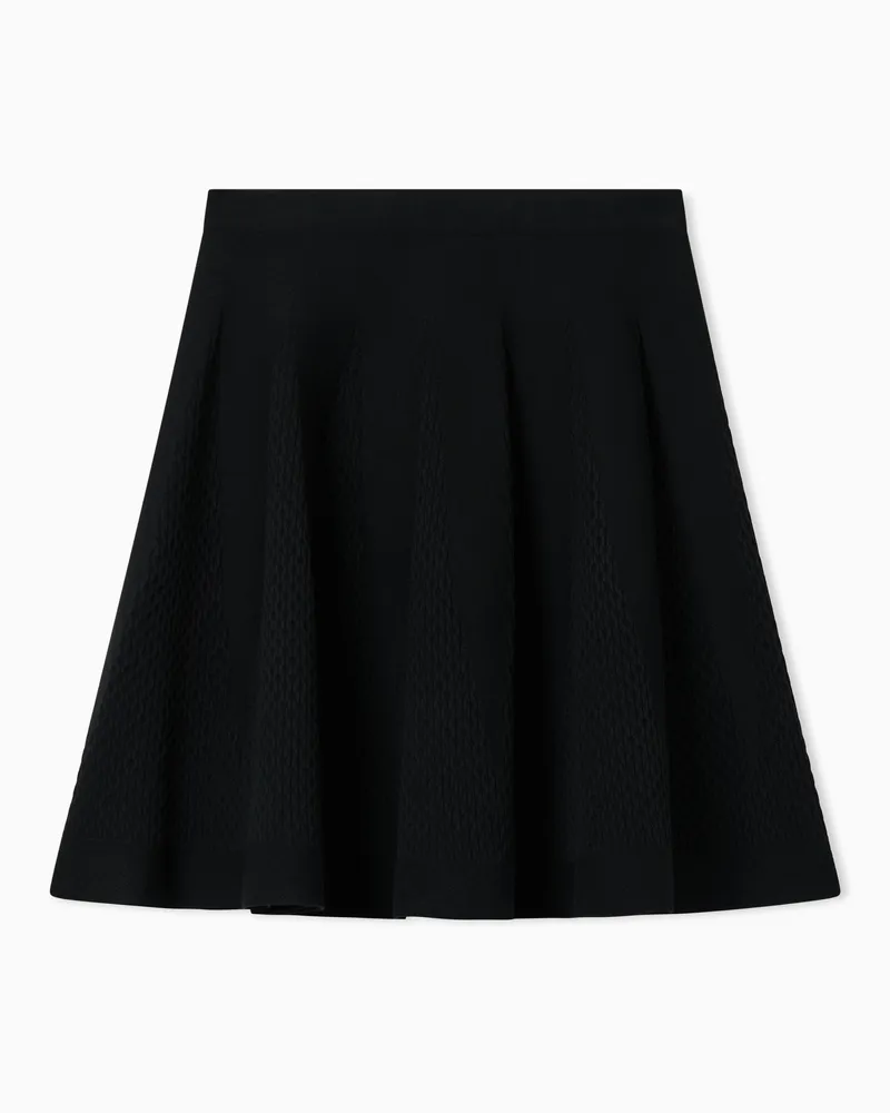 Emporio Armani Fabric stitch skirt Schwarz