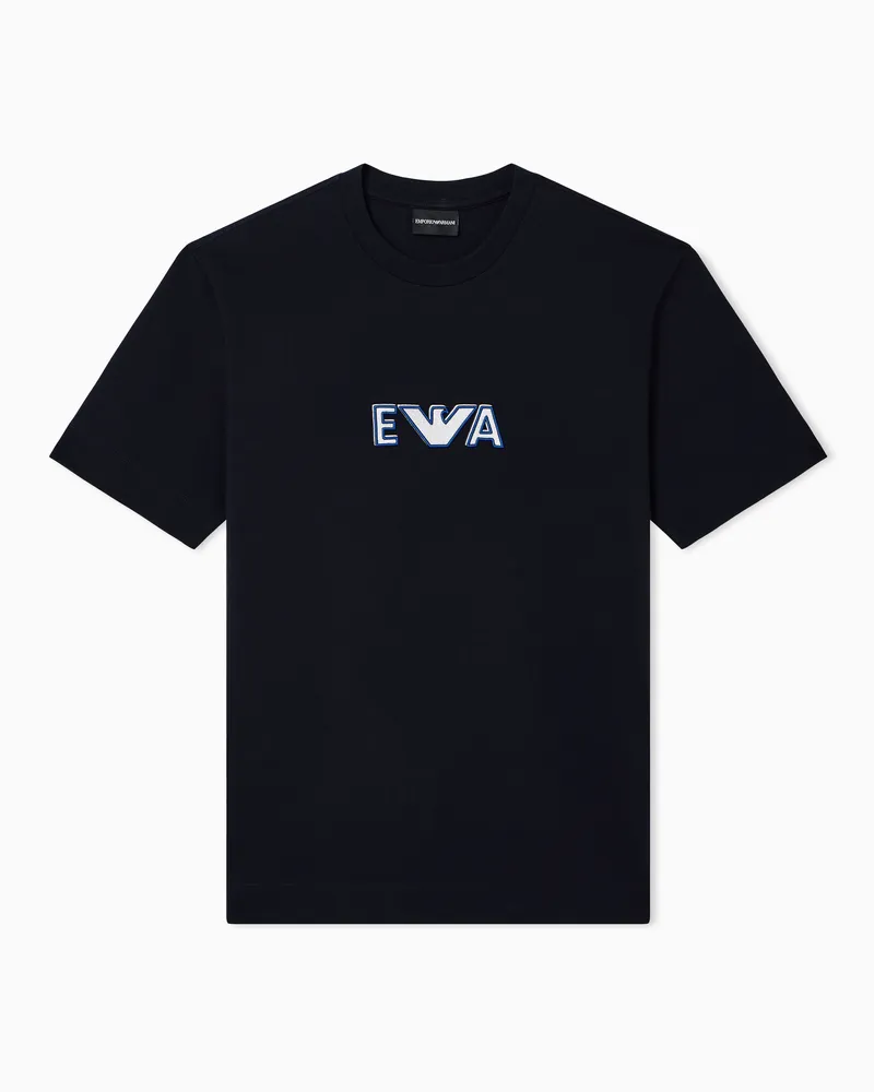 Emporio Armani Regular Fit T-Shirts Marineblau