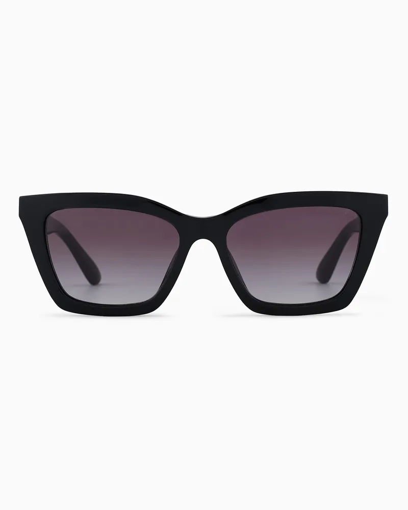 Emporio Armani Sonnenbrille für Damen in Schmetterlingsform Schwarz