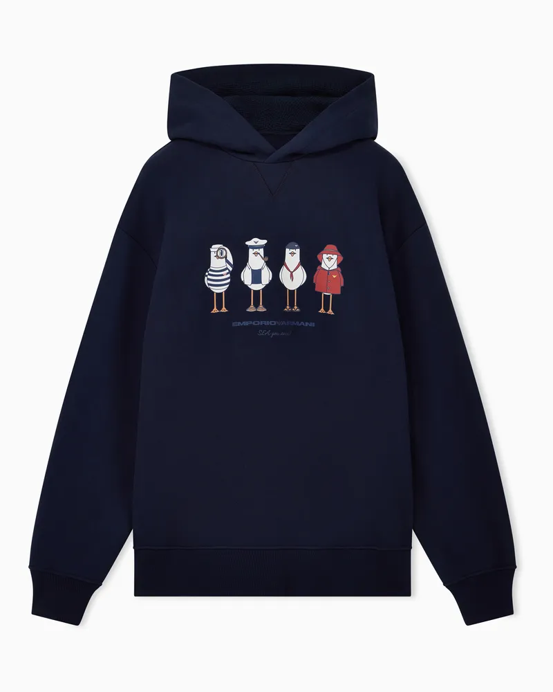 Emporio Armani Hoodies Marineblau