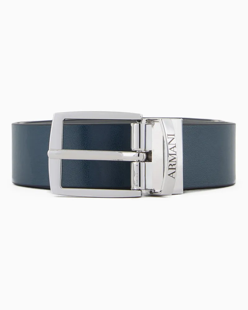 Emporio Armani Wendegürtel mit Schnalle Marineblau