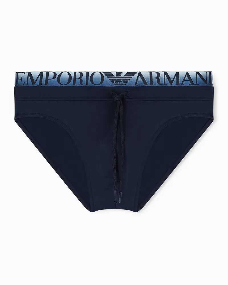 Emporio Armani Badeslip mit Logoband Marineblau