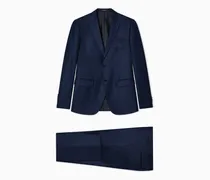 Einreihiger Anzug aus Grisaille mit seidigem Finish