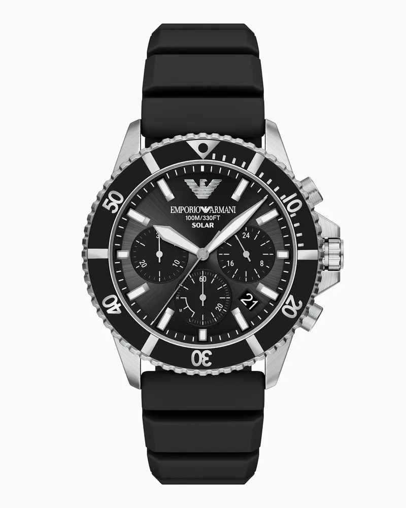 Emporio Armani World Explorer Chronograph mit Solarbetrieb Mehrfarbig