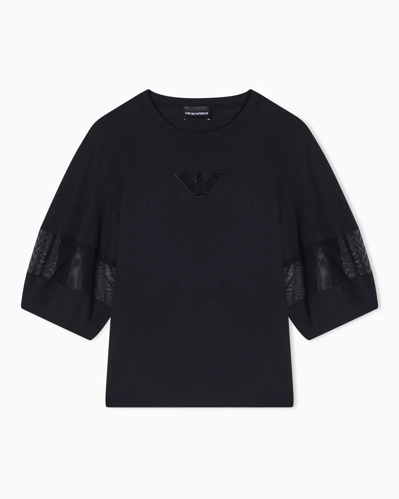 Emporio Armani Relaxed Fit T-Shirts Schwarz