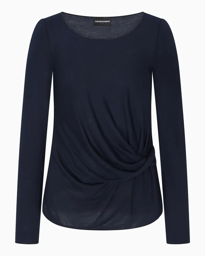 Emporio Armani Jersey-Torchon-Pullover Marineblau