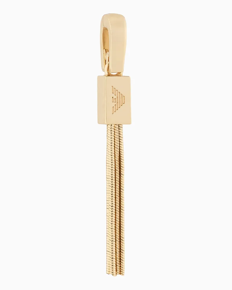 Emporio Armani Goldfarbener Messing-Anhänger Mehrfarbig