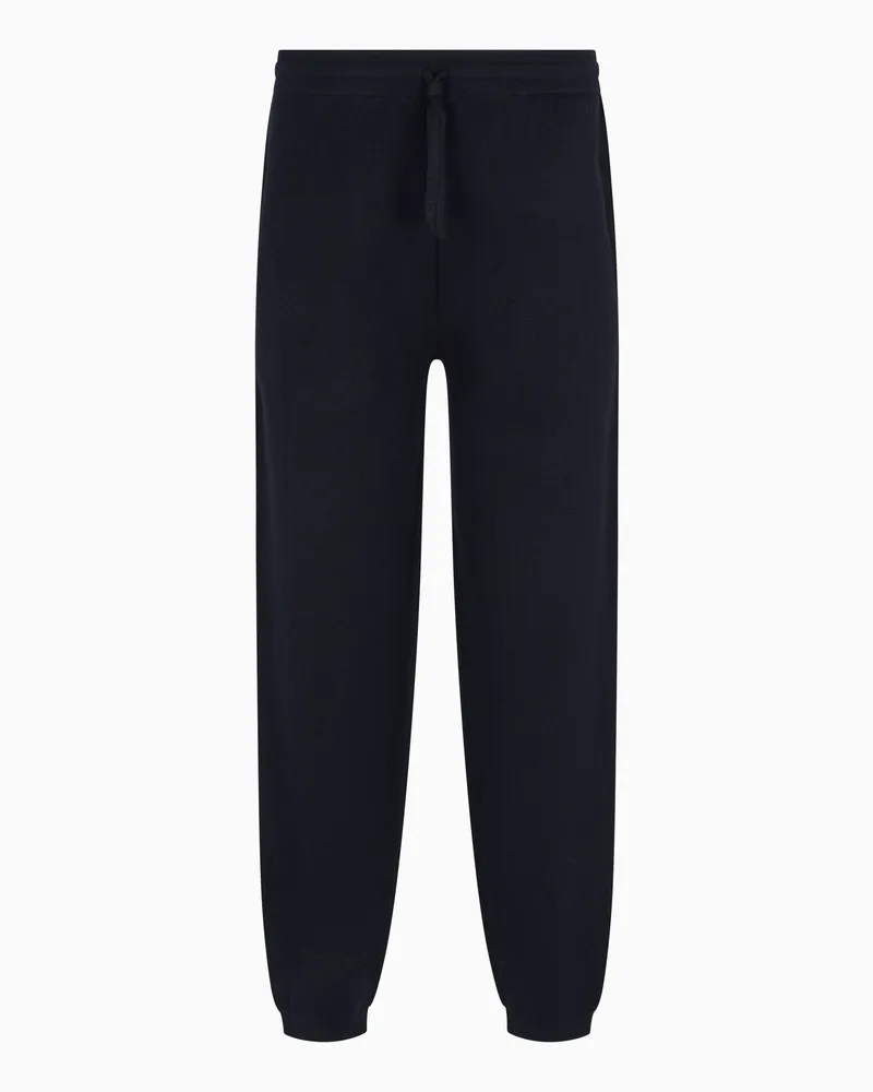 Emporio Armani Travel Jogginghose aus Punto-Milano-Jersey Marineblau