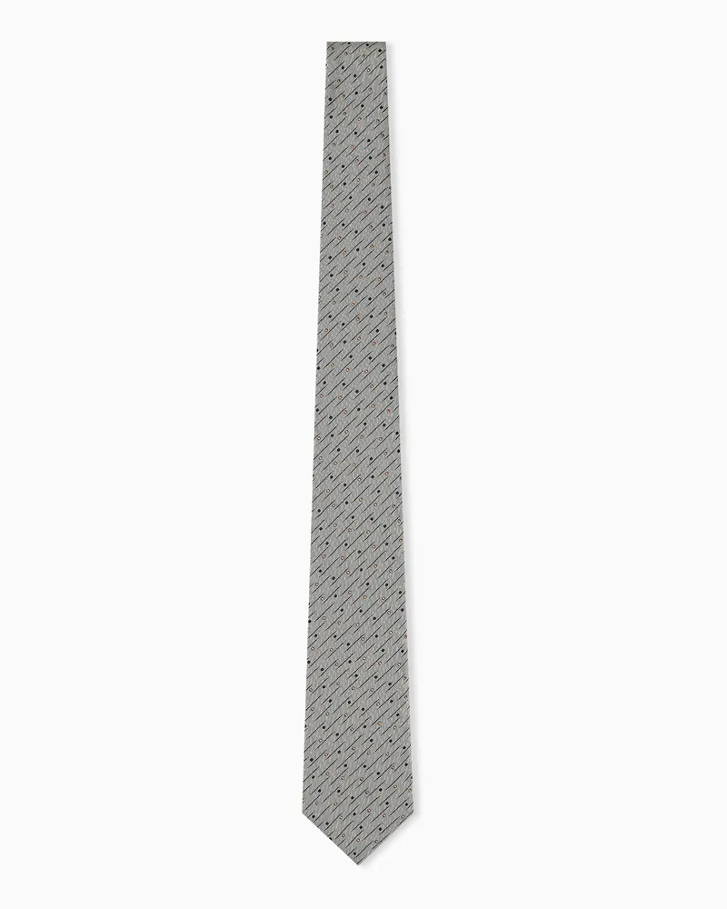 Emporio Armani Krawatten Grau