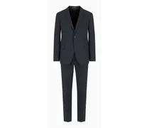 Einreihiger Anzug In Slim Fit aus Bi-stretch-schurwollgewebe
