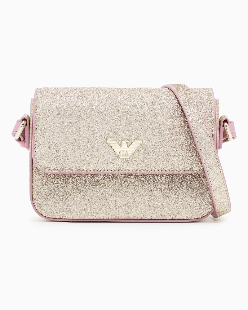Emporio Armani Glitzernde Umhängetasche Gelb