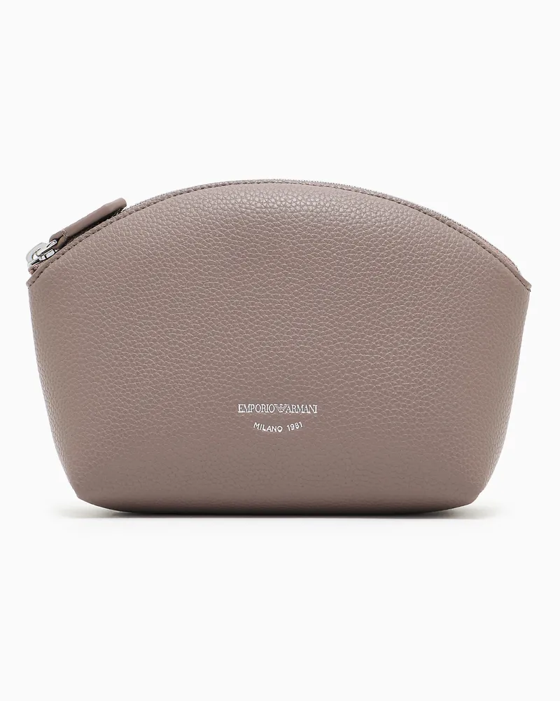 Emporio Armani MyEA Beauty-Case mit Hirsch-Print Beige