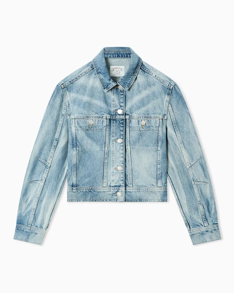 Emporio Armani Blouson in padded technical fabric Blau