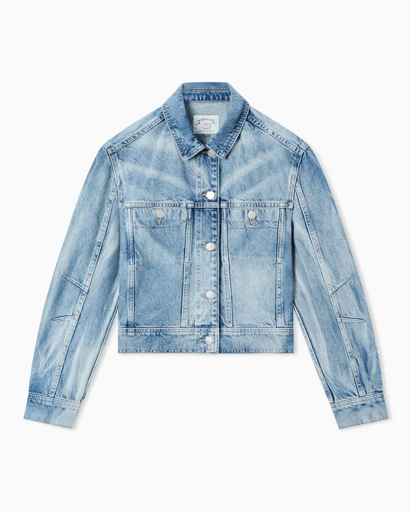 Emporio Armani Blouson in padded technical fabric Blau