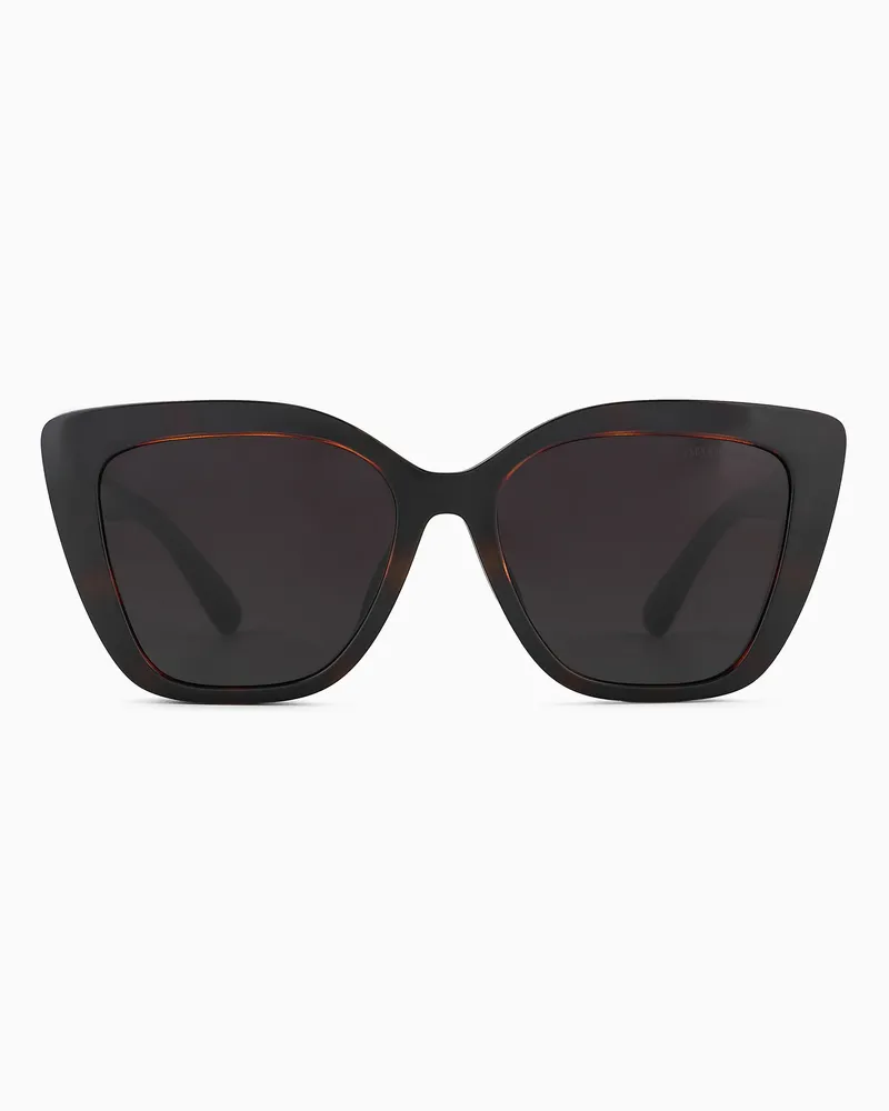 Emporio Armani Sonnenbrille für Damen mit Cat-Eye-Fassung Schwarz