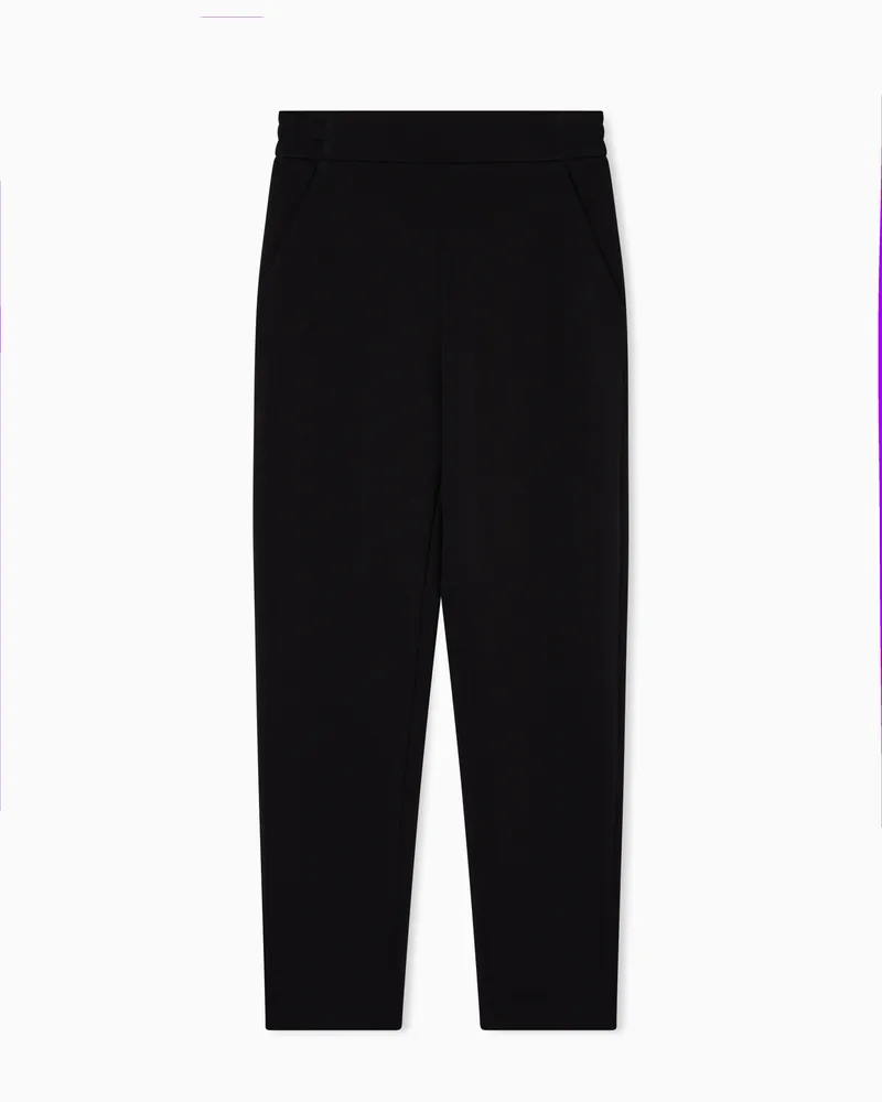 Emporio Armani Comfort double jersey trousers Schwarz