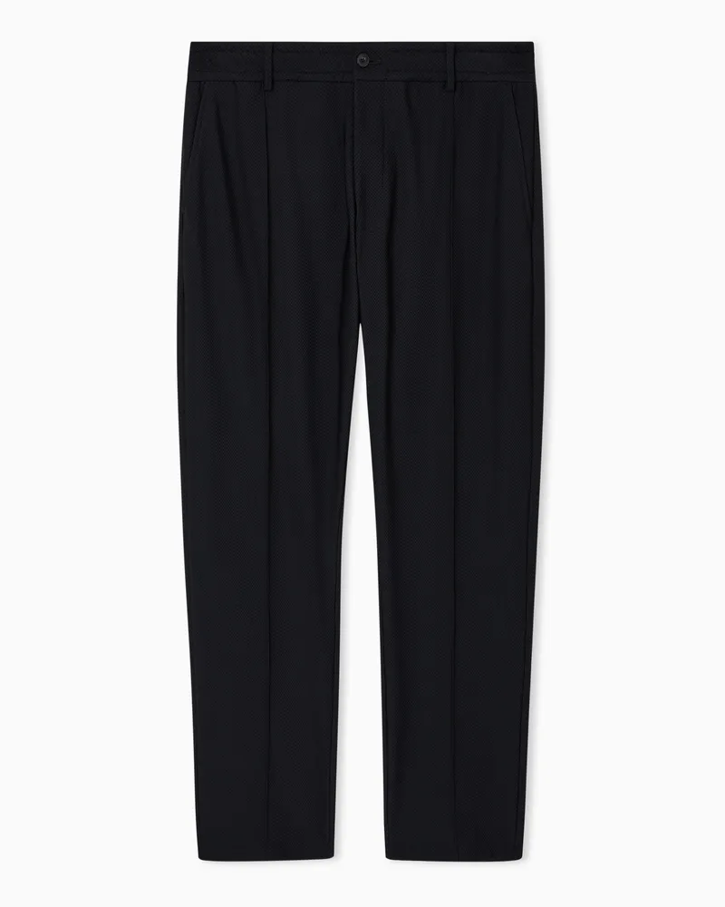 Emporio Armani 3d technical jersey trousers Schwarz
