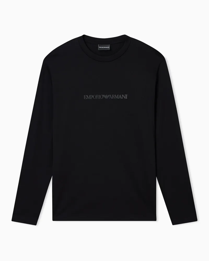 Emporio Armani Langarmshirts Schwarz