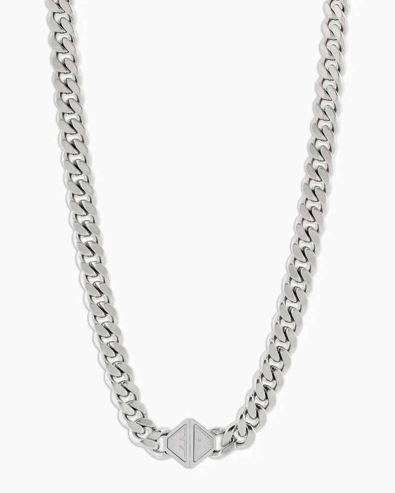 Emporio Armani Kette mit Anhänger aus Edelstahl Mehrfarbig