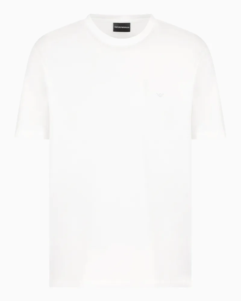Emporio Armani ASV Travel Essential T-Shirt aus Jersey Weiß
