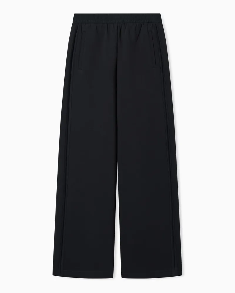 Emporio Armani Travel Essentials Jogginghose aus Double-Jersey Marineblau