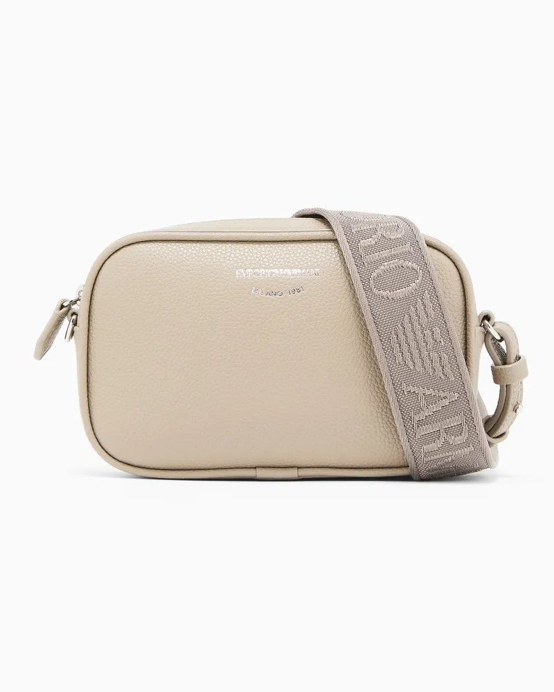 Emporio Armani Kameratasche zum Umhängen mit Hirsch-Print Beige