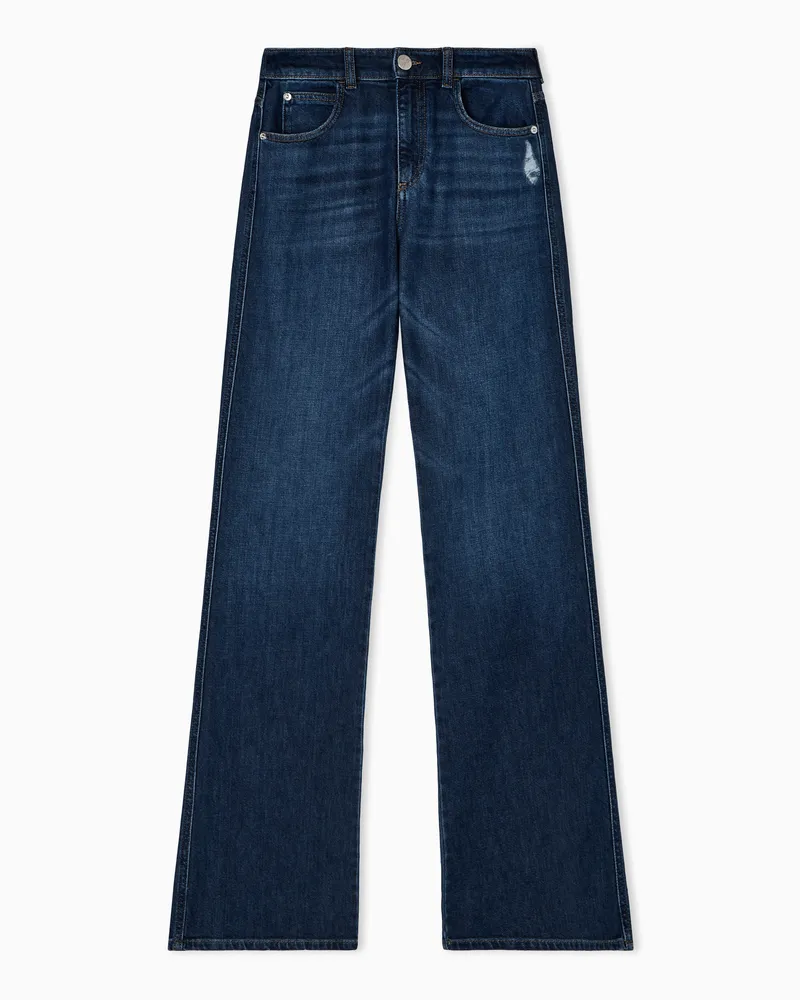 Emporio Armani J9D Slim Fit-Jeans aus Denim in Vintage-Optik Blau