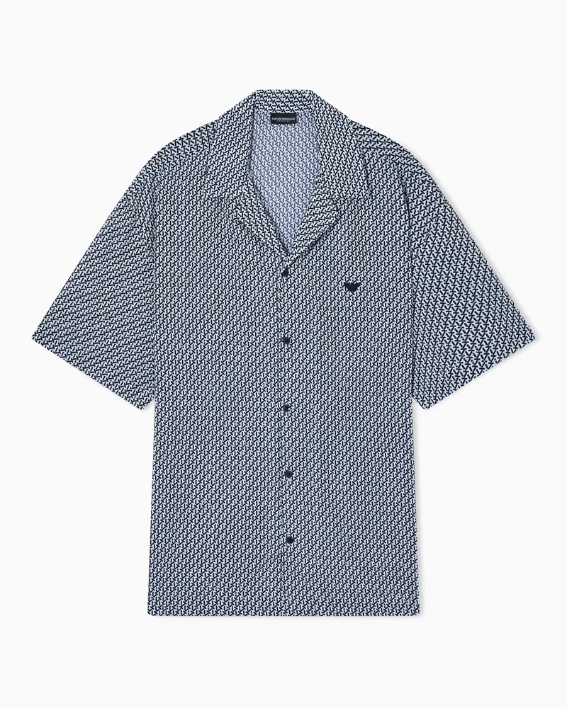 Emporio Armani Beachwear Hemd mit Mustermix Gemustert
