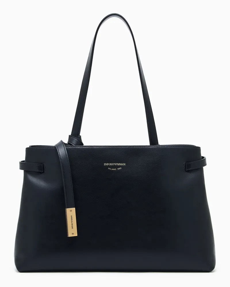 Emporio Armani Handtasche aus Glattleder Schwarz