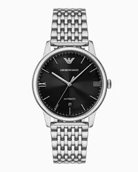 Emporio Armani Automatikuhr aus Edelstahl Silber