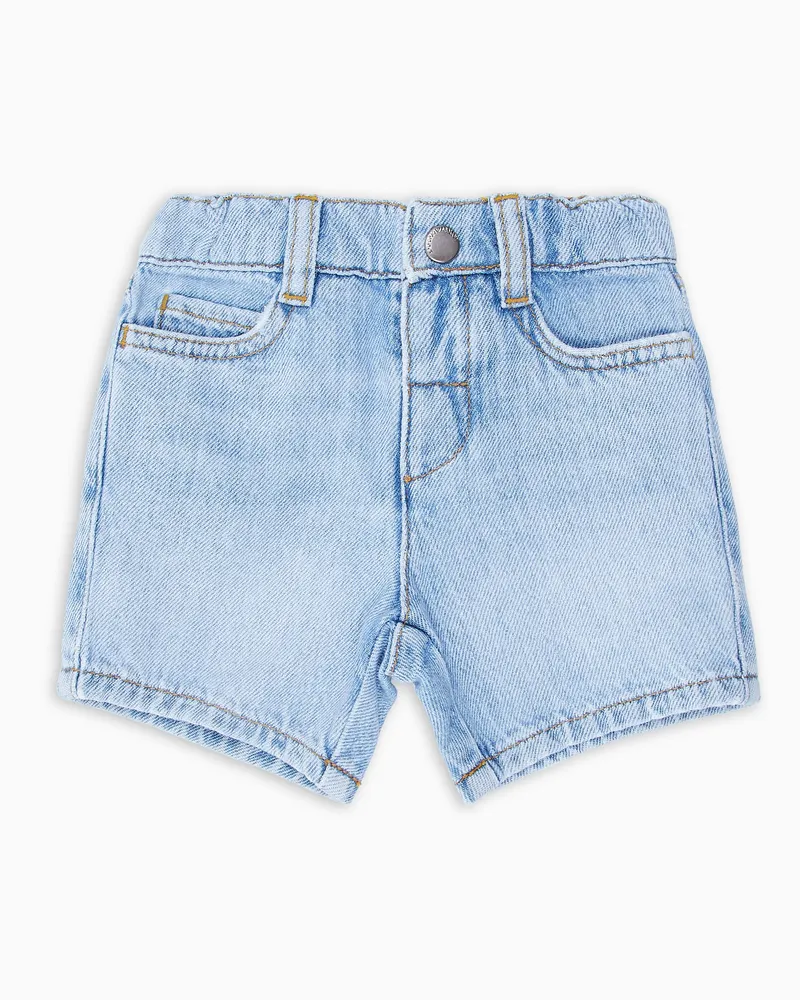 Emporio Armani Bermudashorts im Five-Pocket-Stil aus Denim Blau