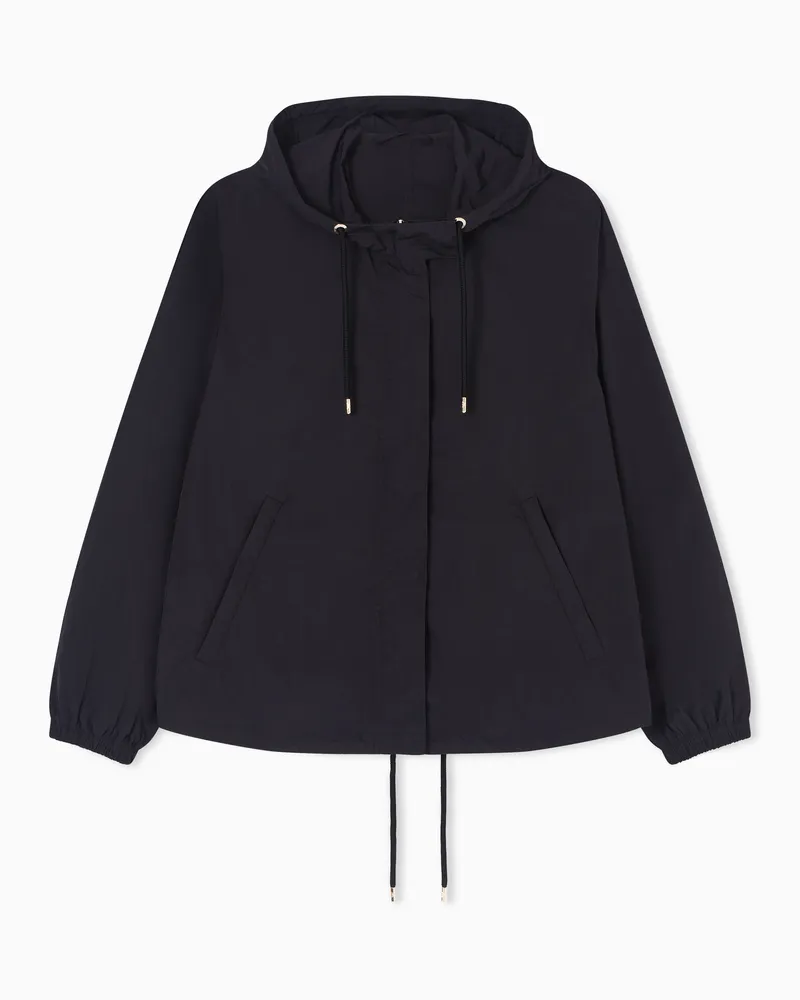 Emporio Armani Lunar New Year nylon taffeta hooded blouson Schwarz