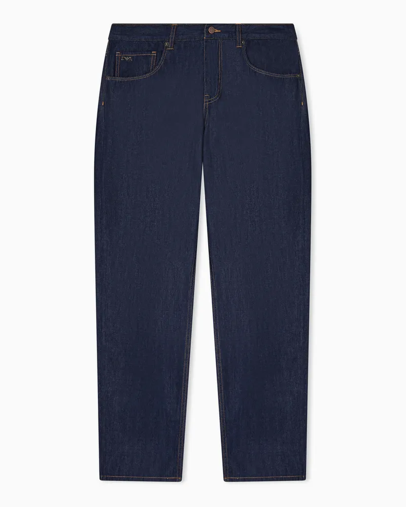 Emporio Armani Loose-Jeans Blau