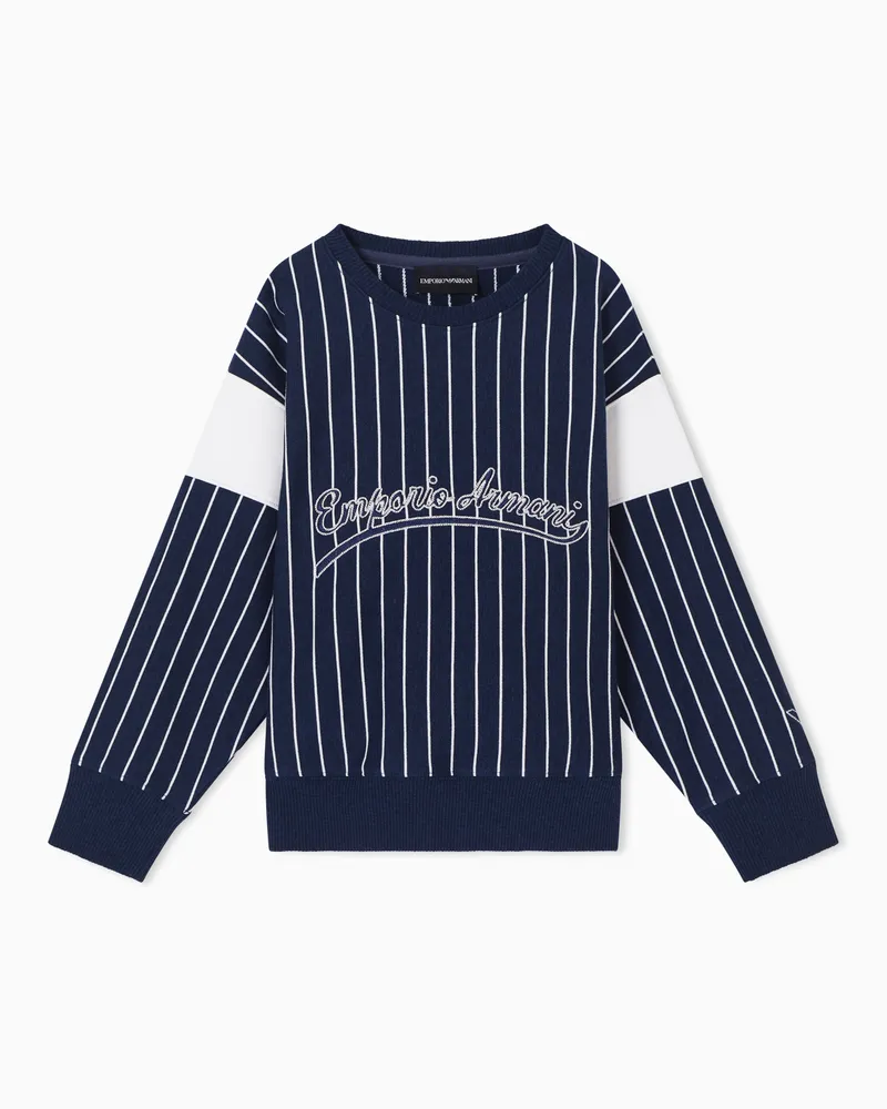 Emporio Armani Sweatshirts ohne Kapuze Marineblau