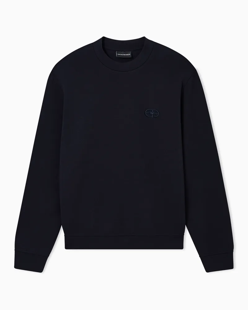 Emporio Armani Sweatshirts ohne Kapuze Marineblau