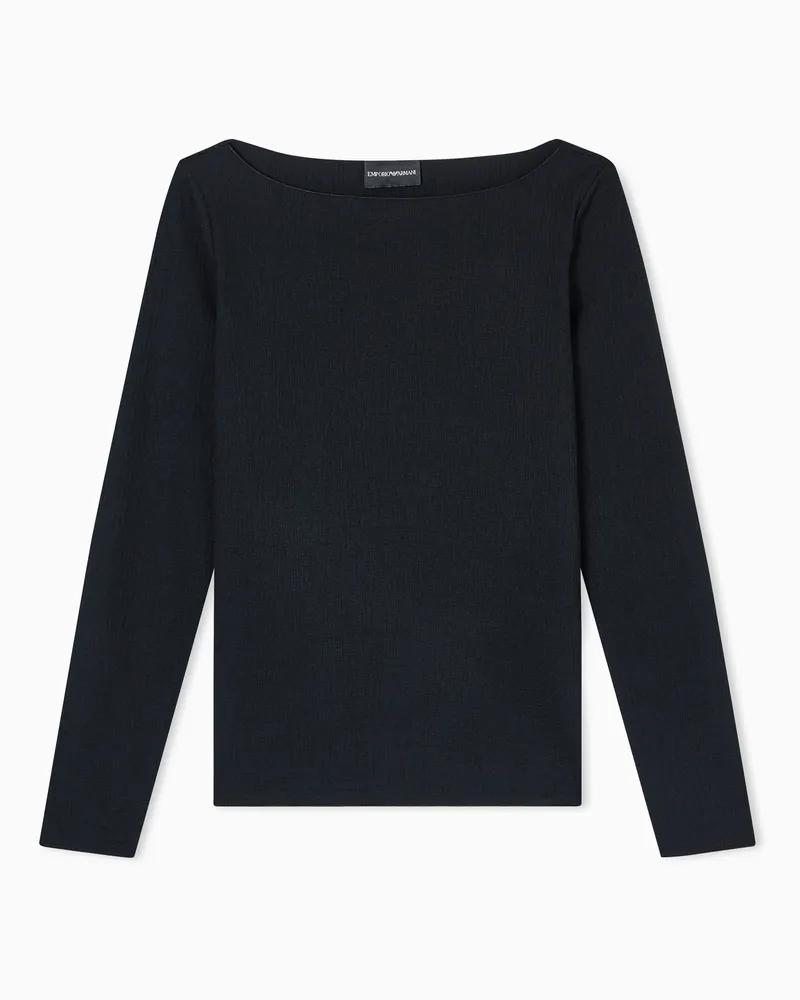 Emporio Armani Langarmshirts Schwarz