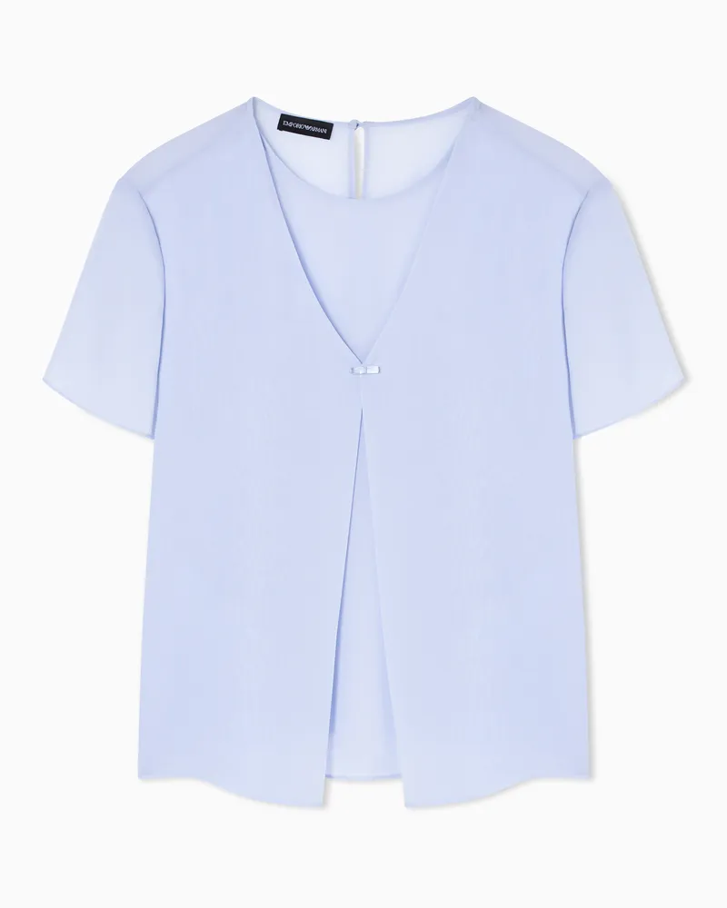 Emporio Armani Techno georgette top Violett