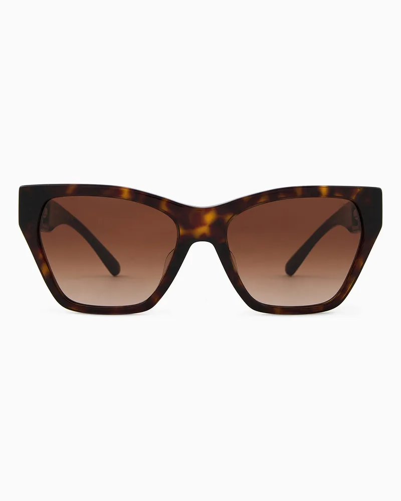Emporio Armani Sonnenbrille mit Cat-Eye-Fassung für Damen Braun
