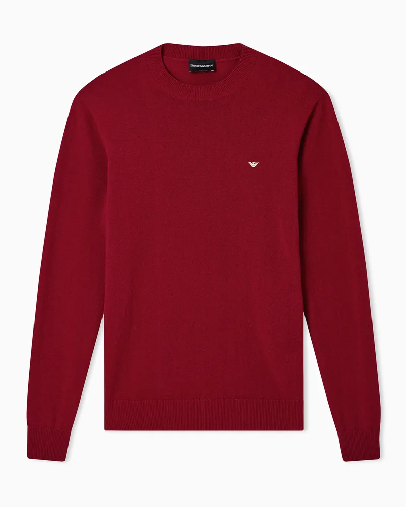 Emporio Armani Pullover aus Wollmischung und Kaschmir zum Mondneujahr Rot
