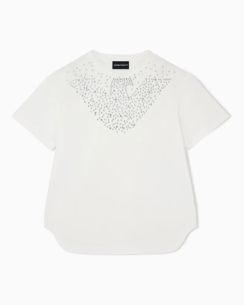 Emporio Armani Relaxed Fit T-Shirts Weiß