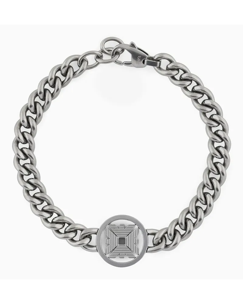 Emporio Armani Gliederarmband aus Edelstahl Silber