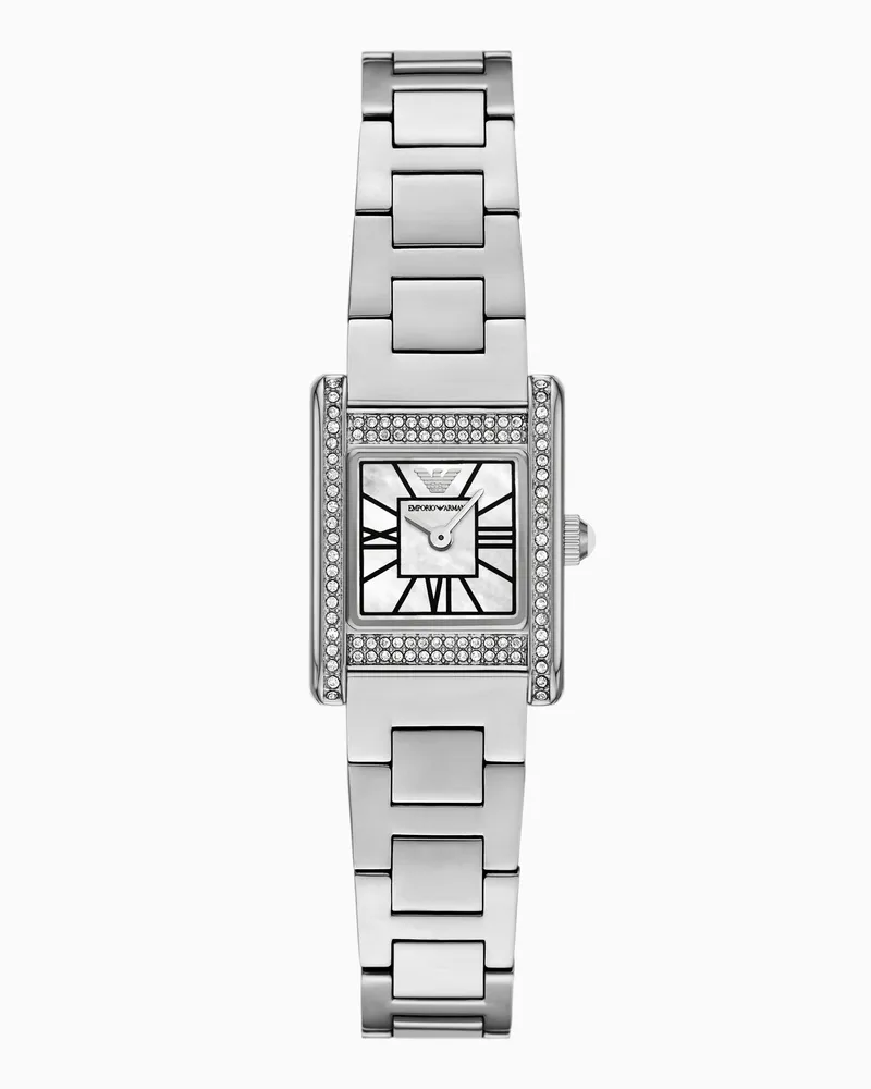 Emporio Armani Zweizeigeruhr mit Armband aus Edelstahl Mehrfarbig