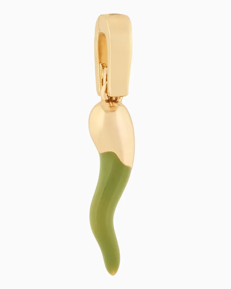 Emporio Armani Goldfarbener Messing-Anhänger Mehrfarbig